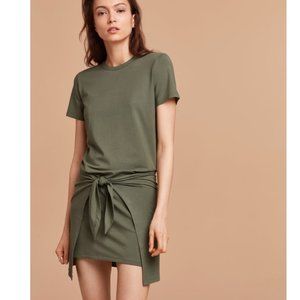 Wilfred Free Bair Dress Olive Green "Alligator" Large